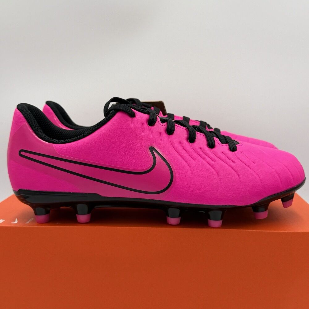 Nike Tiempo Legend 10 Club MG/FG DV4352-600 GS Kids Pink Soccer Cleats | 5Y